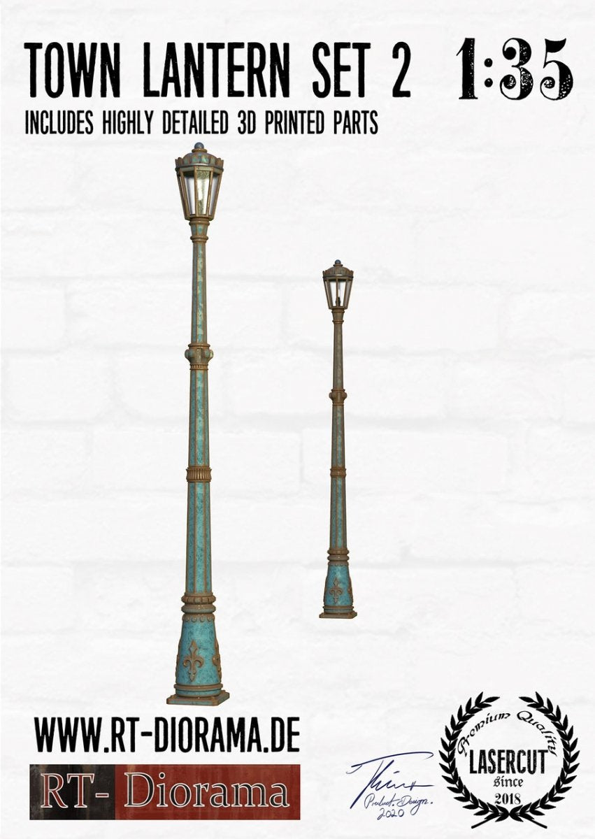 RT-Diorama 35671 Town Lantern Set Type 2 (2pcs.) 1/35 – Bild 2