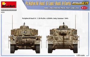 MiniArt 35333 Pz.Kpfw.IV Ausf. G Last/Ausf. H Early. NIBELUNGENWERK PRODUCED BY MAY-JUNE 1943. 2 IN 1 INTERIOR KIT 1/35 – image 18