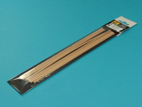 Tiges en bois Aber WR4, longueur 4 mm, 250 mm x 8 pièces.