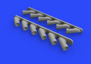 Eduard 648470 Spitfire Mk. XIV exhaust stacks 1/48 AIRFIX – obrázek 2
