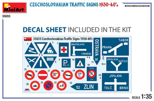 Miniart 35655 CZECHOSLOVAKIAN TRAFFIC SIGNS 1930-40&amp;#39;s 1/35 – obrázek 2