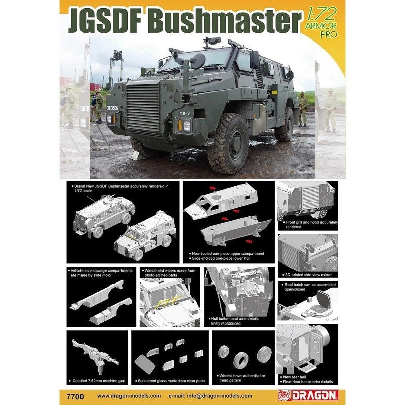 Dragon 7700 JGSDF Bushmaster 1/72 – Bild 2