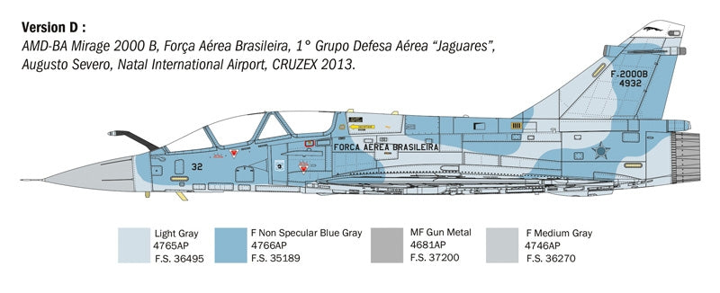 Italeri 90023 Dassault Mirage 2000 B/D 1/72 – obrázek 7