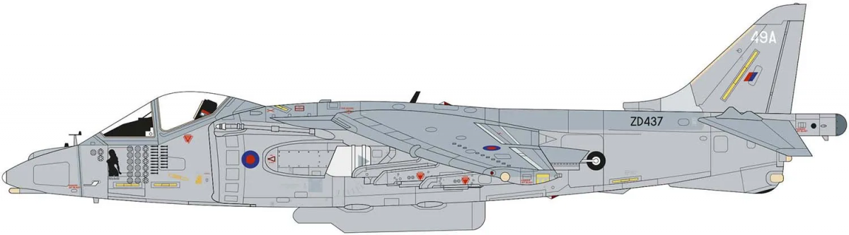 Airfix 04050A BAe Harrier GR7a / GR9 1/72 – Bild 3