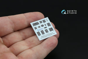 Quinta Studio QD+48617 Fairey Barracuda Gunner Station 3D-Printed &amp; coloured Interior on decal paper (Trumpeter) (with 3D-printed resin parts) 1/48
