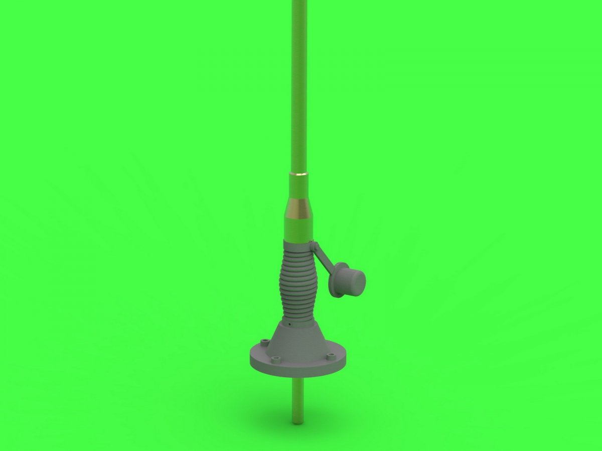 Master GM-35-013 Comrod VHF3088VM Antenna - used on KTO Rosomak and other vehicles (1 pc.) - version with straight base (1/35) – image 2