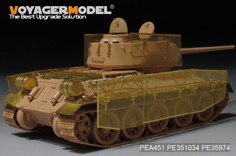 Voyager Model PEA451 WWII Russian T-34/85 &amp;quot;Thoma shields&amp;quot; wire mesh schürzen (GP) 1/35 – image 3
