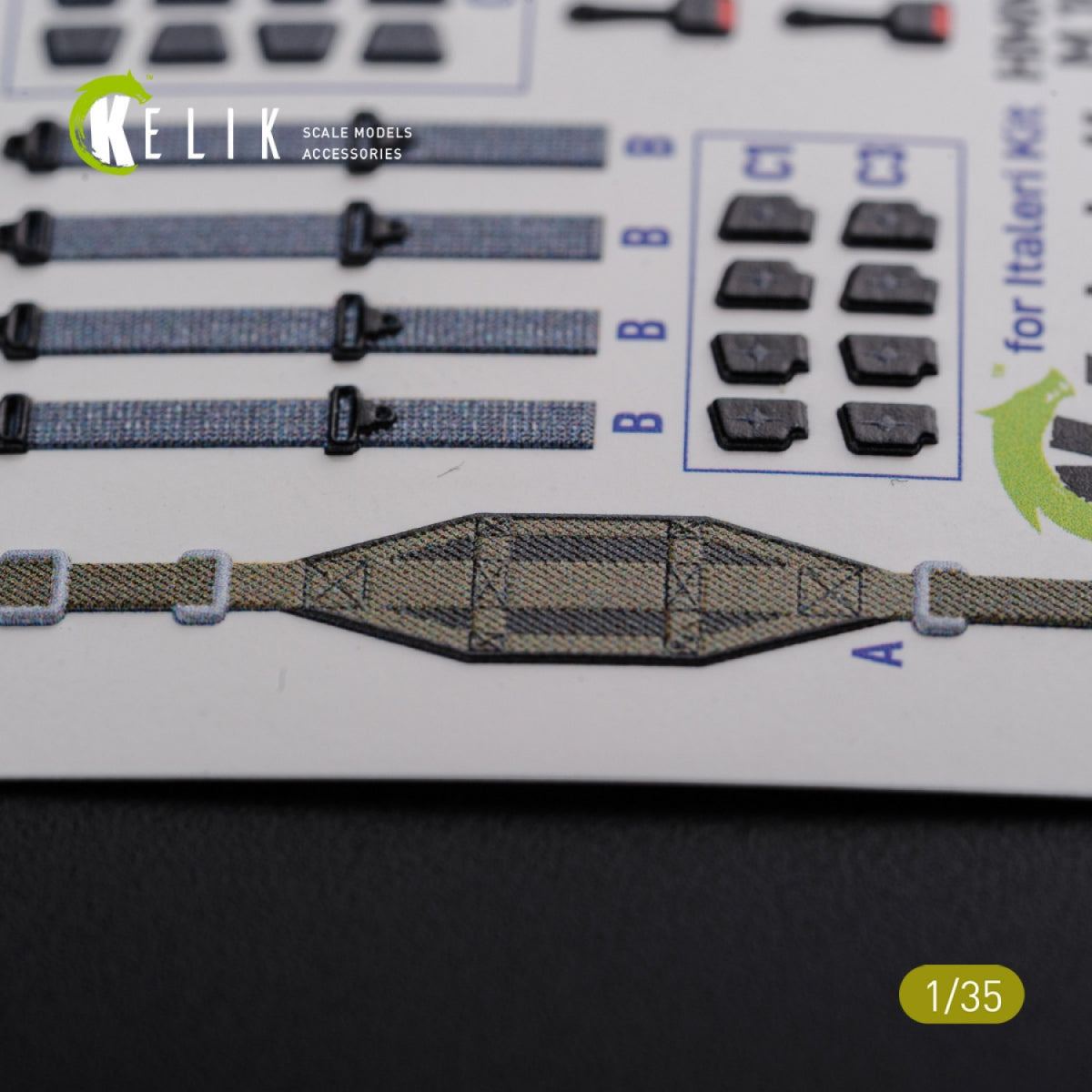 KELIK K35024 HUMVEE HMMWV M1036 with TOW Desert version Interior 3D Decal for Italeri kit 1/35 – image 4