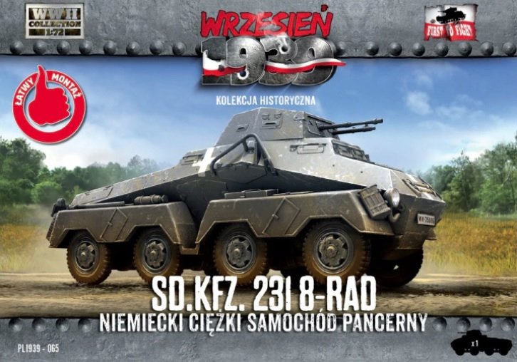 First to Fight PL065 1939 8-Rad German Heavy Armored Car 1/72