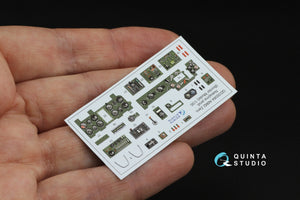 Quinta Studio QD35084 A6M2 Zero (Nakajima Prod.) 3D-Printed &amp;amp; colored Interior on decal paper (Border Model) 1/35 – obrázek 4