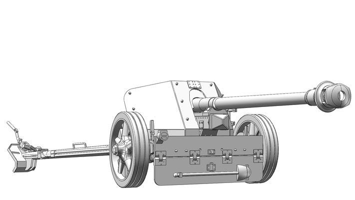 Das Werk DW35027 German 7.5cm Pak40 with 4 Figures 1/35 – imagen 4
