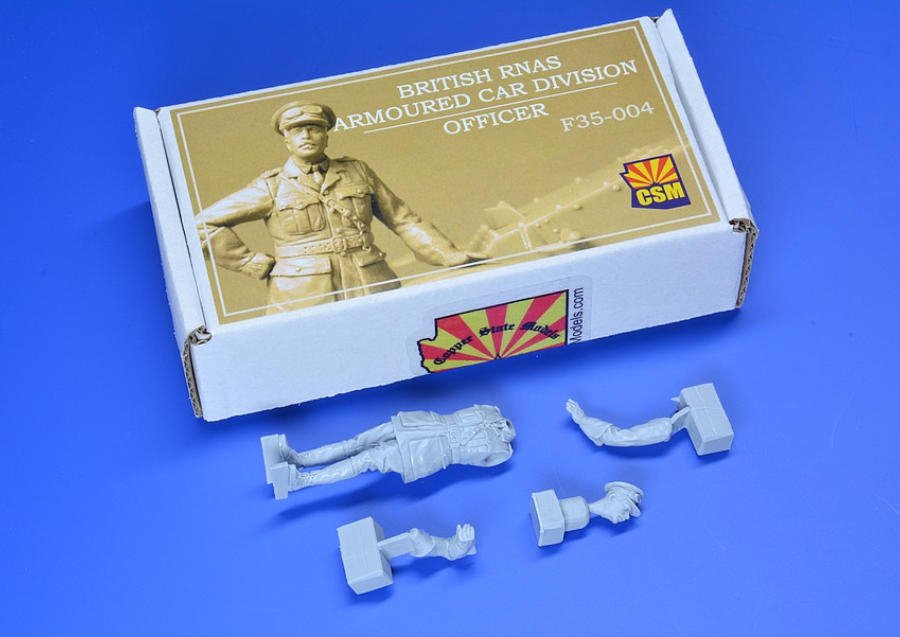 Copper State Models F35-004 Officier de division de véhicules blindés de la RNAS britannique, échelle 1/35
