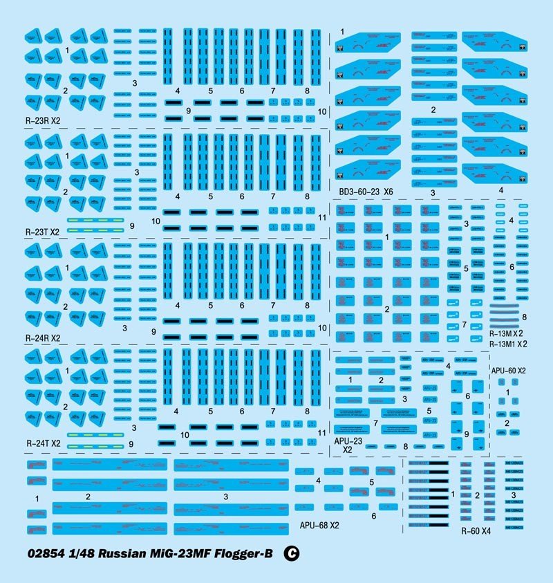 Trumpeter 02854 MIG-23MF Flogger-B 1/48 – image 15