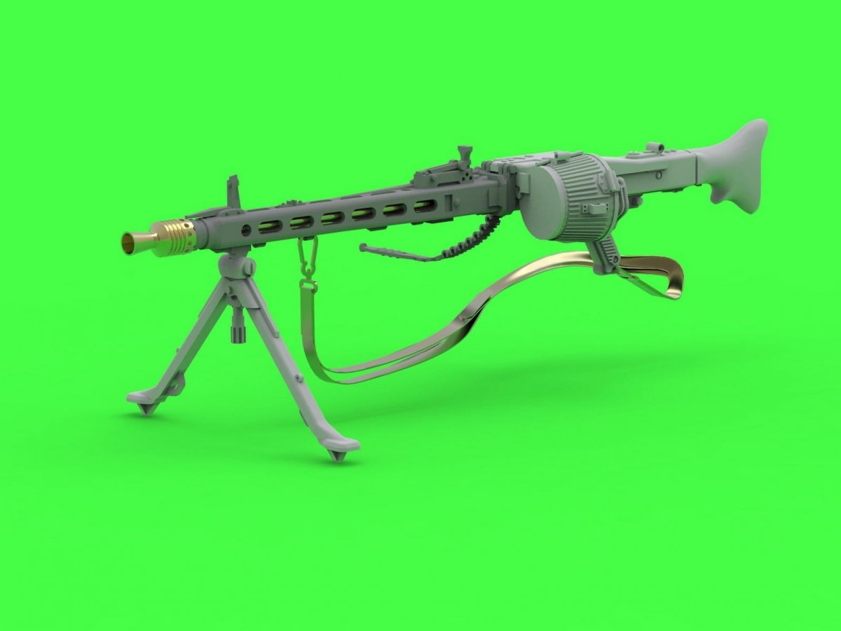 Master GM-35-024 MG-42 - German machine gun (7.92mm) - complete rifle - includes turned, resin, photo-etched parts (1 pc.) 1/35
