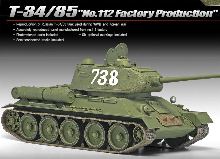 Academy 13290 T-34/85 No.112 Factory Production 1/35 – image 5