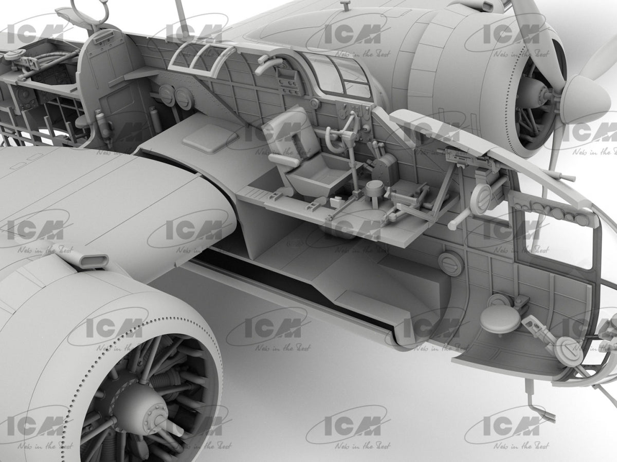 ICM 48352 HP.52 Hampden B.Mk.I WWII British bomber (100% new molds) 1/48