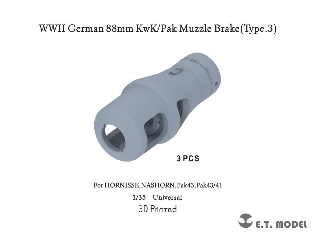 ET Model P35-246 WWII German 88mm KwK/Pak Muzzle Brake(Type.3) 1/35