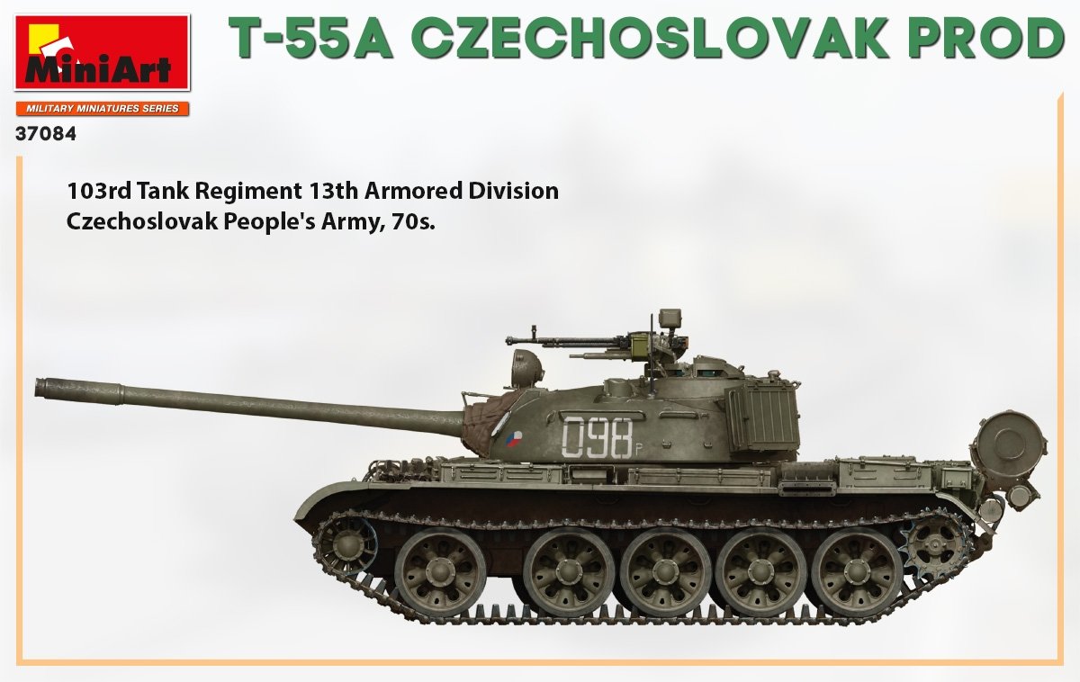Miniart 37084 T-55A CZECHOSLOVAK PRODUCTION 1/35 – obrázek 8