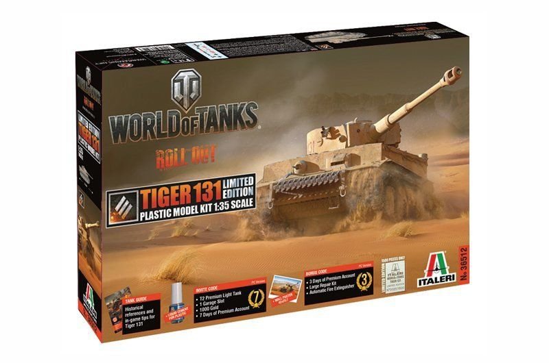 Italeri 36512 WORLD OF TANKS TIGER 131 Limited edition 1/35