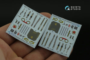 Quinta Studio QD32036 F-4D 3D-Printed &amp;amp; colored Interior on decal paper (Tamiya) 1/32 – Bild 8