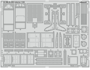 Eduard 32996 B-25H interior HKM 1/32 – obrázek 2