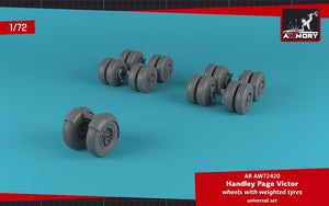Armory Models AW72420 HP Victor wheels w/ weighted tires &amp;amp; front mudguard 1/72 – image 2