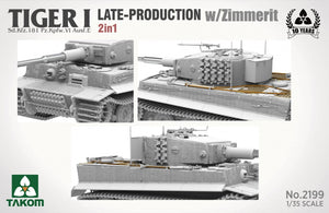 Takom 2199 Tiger I Late Production w/zimmerit Sd.Kfz. 181 Pz.Kpfw. VI Ausf. E (Late/Late Command) 1/35 – image 4