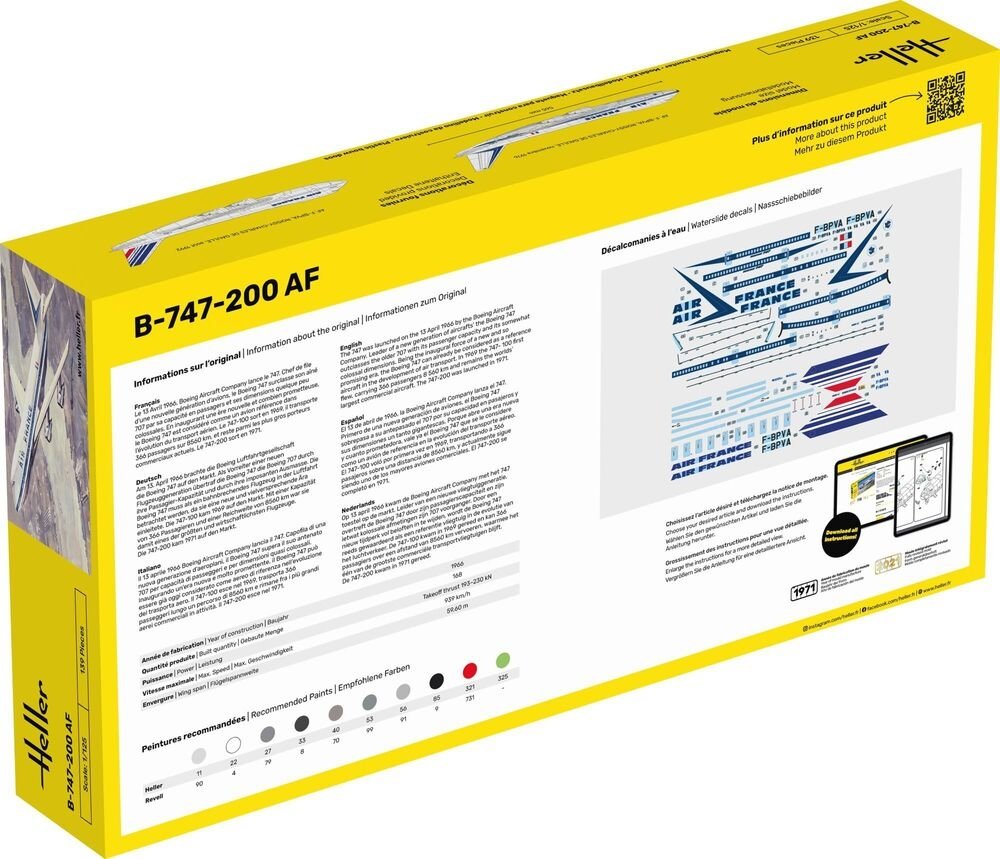 Heller 56459 Starter Kit - B-747-200 AF 1/125 – obrázek 5