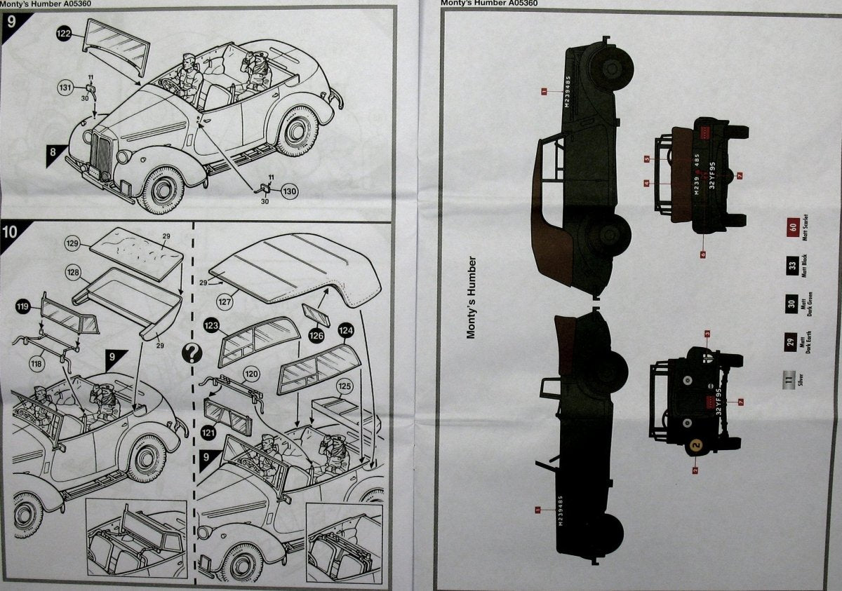 Airfix 05360 Monty&amp;#39;s Humber Snipe Staff Car 1/32 – image 8