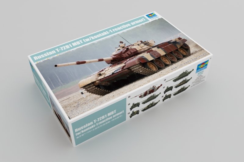 Trumpeter 09555 Russian T-72B1 MBT (w/kontakt-1 reactive armor) 1/35 – image 2