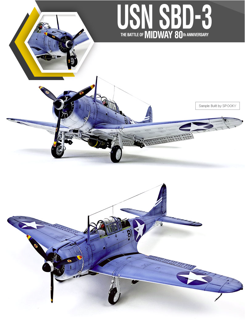 Academy 12345 USN SBD-3 &amp;quot;Battle of Midway&amp;quot; 1/48 – image 3