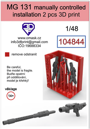 Omask 104844 MG 131 manually controlled installation 1/48 – obrázek 2
