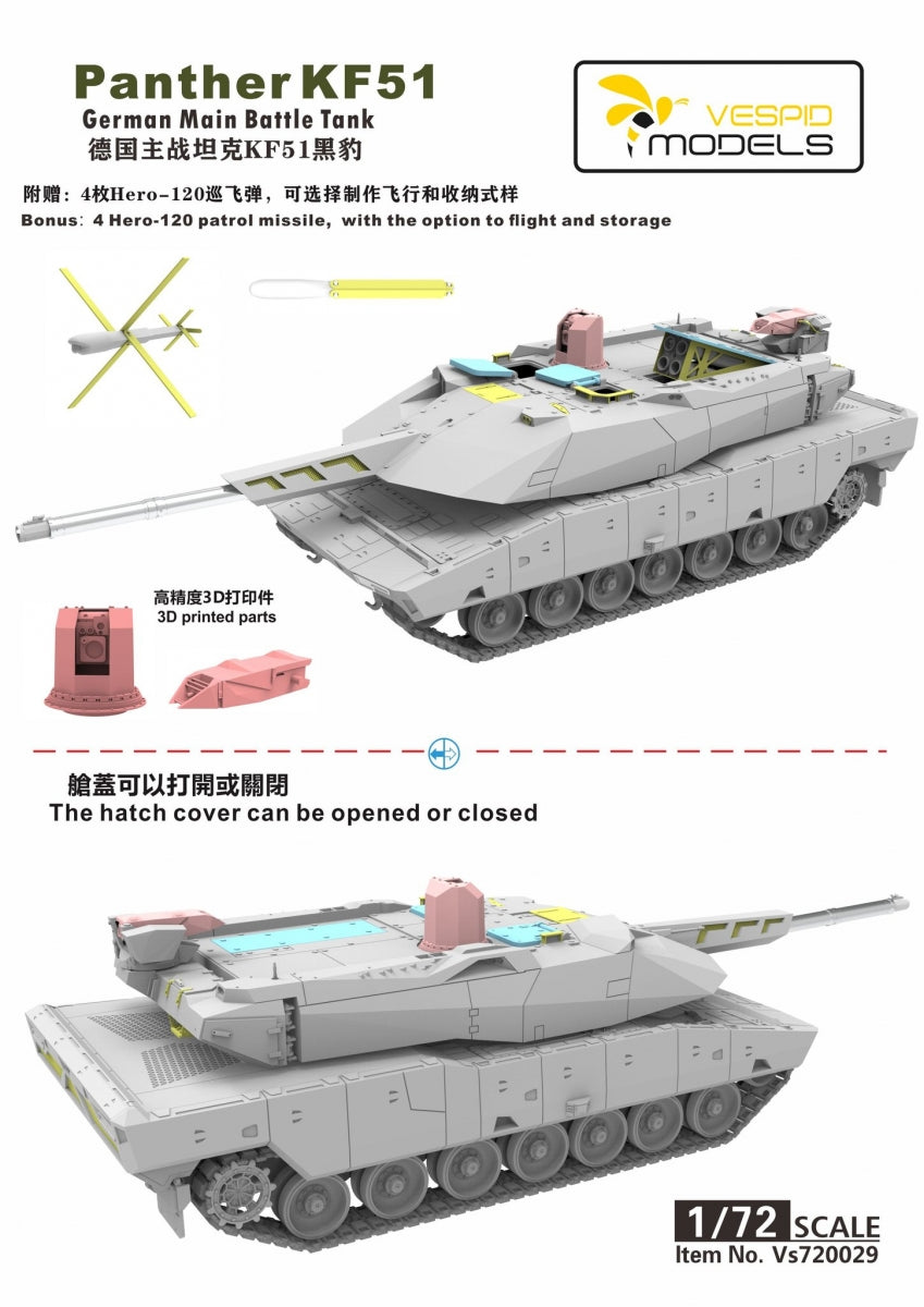 Vespid Models VS720029 Panther KF51 MBT 1/72 – image 4