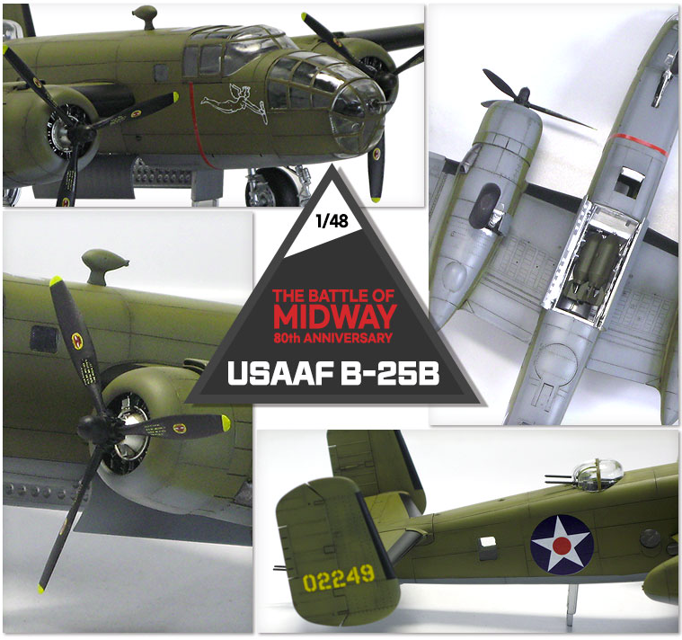 Academy 12336 USAAF B-25B THE BATTLE OF MIDWAY 80th ANNIVERSARY 1/48 – image 4