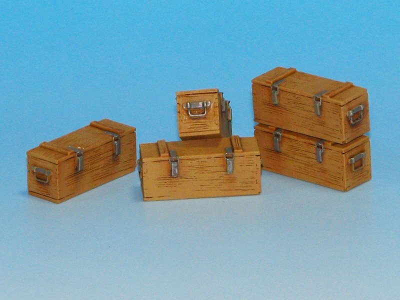 Eureka XXL E-014 Wooden Ammo Boxes for 5 cm Kw.K.39 1/35 – image 4