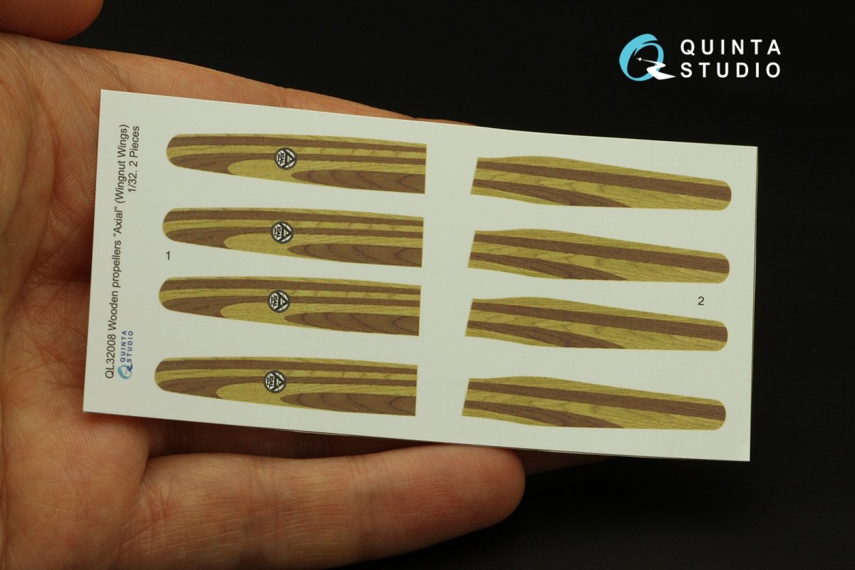 Quinta Studio QL32008 Wooden Propellers Axial (Wingnut Wings) 1/32 – image 2