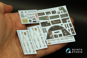 Quinta Studio QD32164 TBF-1C Avenger 3D-Printed &amp;amp; colored Interior on decal paper (Trumpeter) 1/32 – image 6