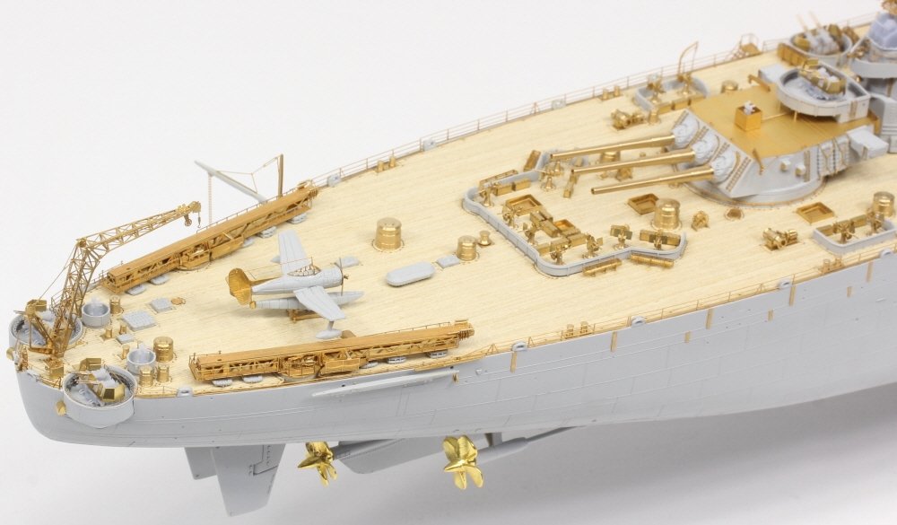 Pontos 37034FB USS BB-63 Missouri 1945 Advanced Detail Up Set for Hobbyboss Kit (Deck Blue 20B stained wooden deck) 1/350 – image 6