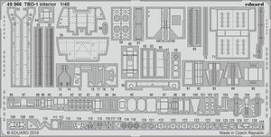 Eduard 49966 TBD-1 interior 1/48 GREAT WALL HOBBY – image 2