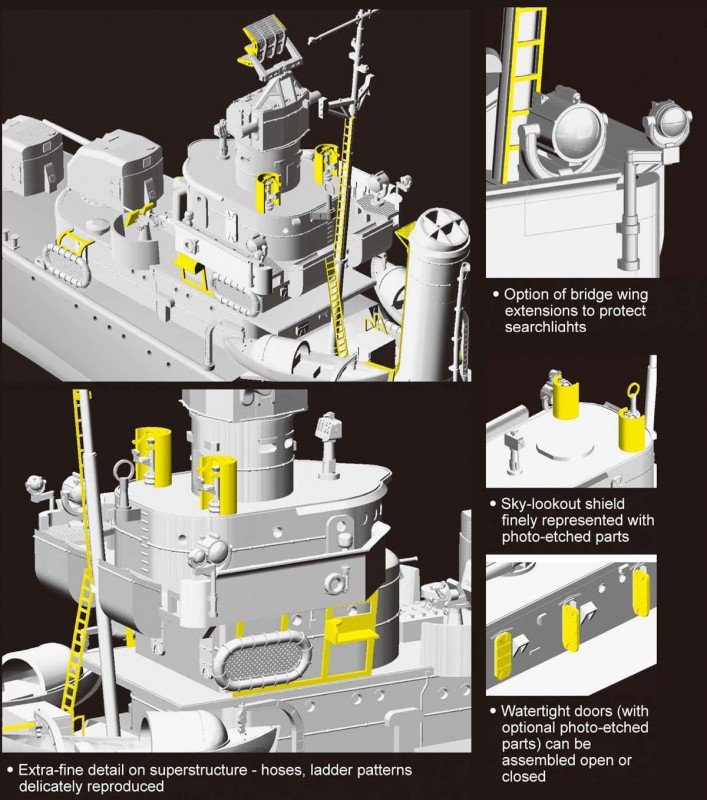 Dragon 1027 USS Livermore DD-429 1/350 – Bild 8