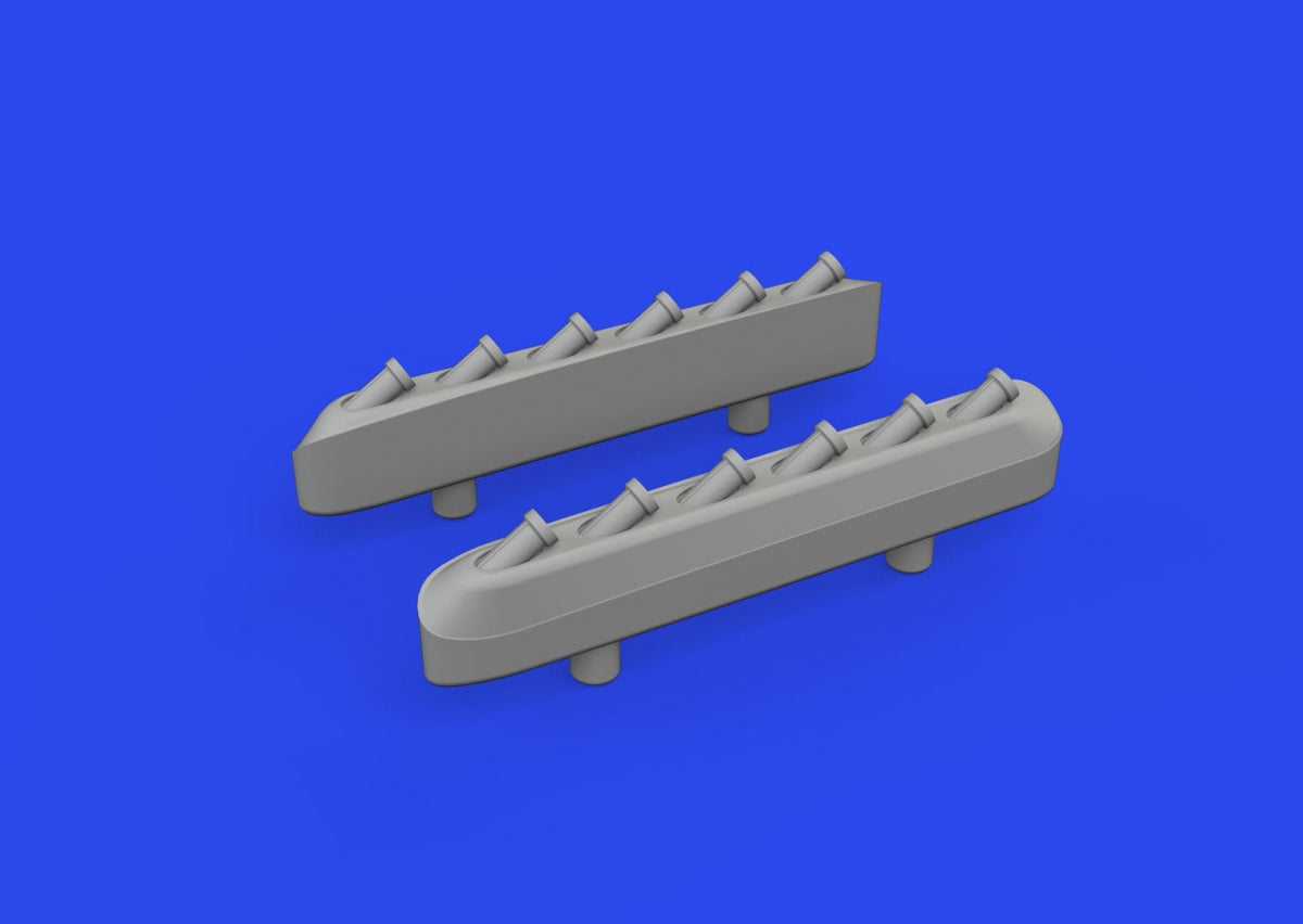 Eduard 672359 P-51D exhaust stacks w/ fairing PRINT EDUARD 1/72 – zdjęcie 2