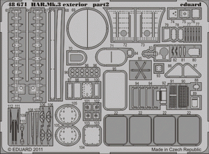 Eduard 48671 HAR. Mk.3 exterior 1/48 Hasegawa