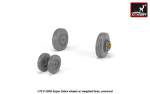 Armory Models AW72319 F-100D Super Saber wheels w/ weighted tires 1/72 – image 2