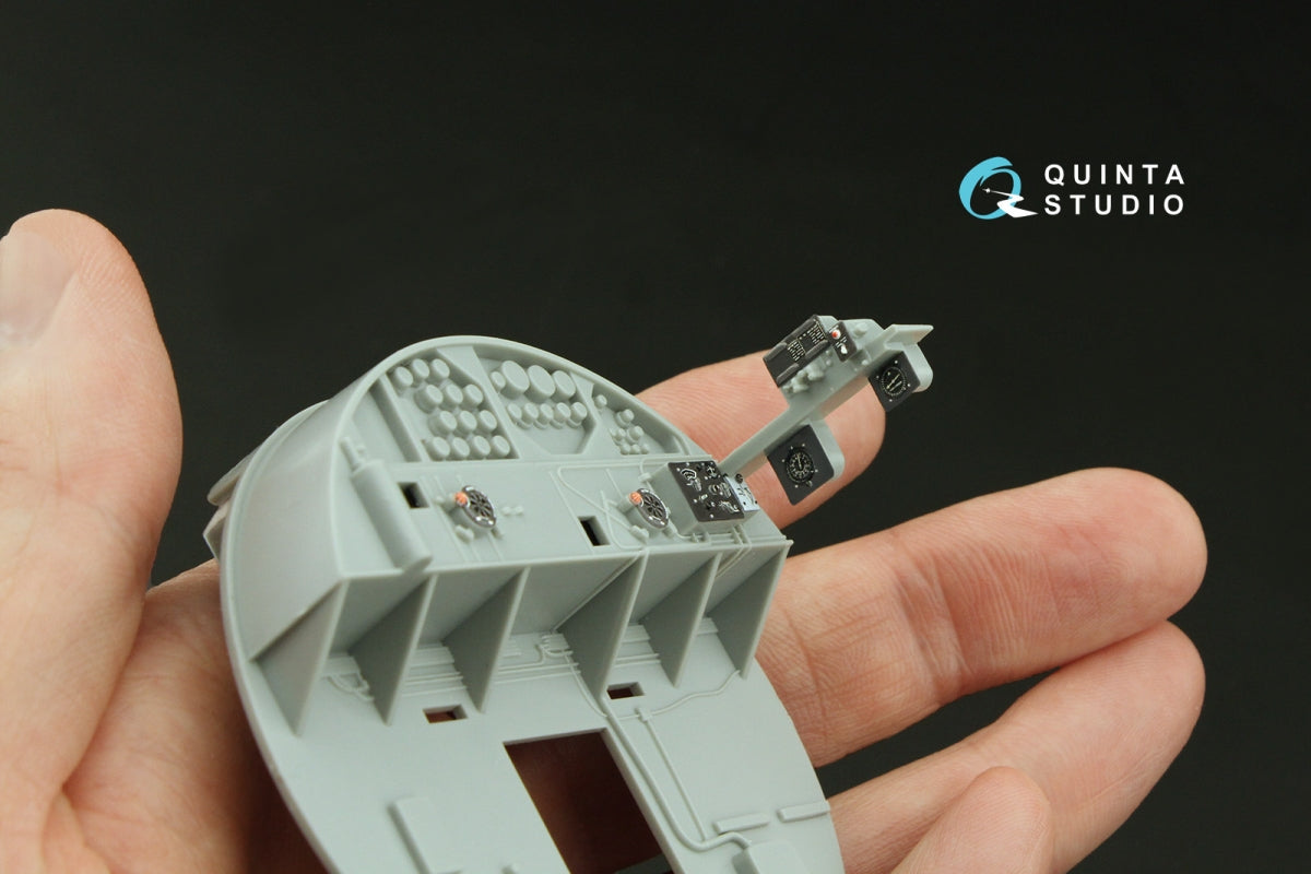 Quinta Studio QD32226 Boeing B-17G Navigator, bombardier, waist and tail gunners compartments. 3D-Printed colored Interior (HK models) 1/32 – immagine 9
