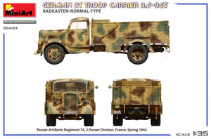 Miniart 35453 German 3t Troop Carrier 3.6-36S Radkasten-Normal-Type 1/35 – image 7