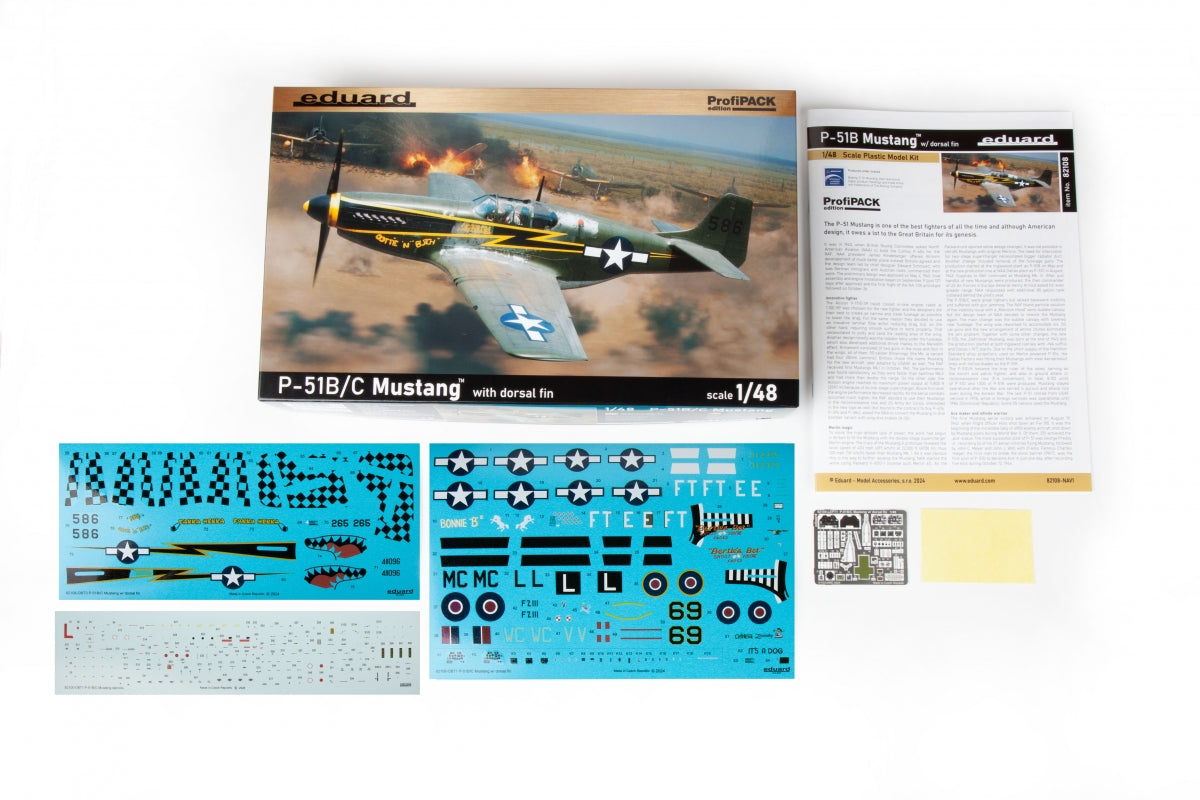 Eduard 82108 P-51B/ C Mustang w/ dorsal fin 1/48 – immagine 2