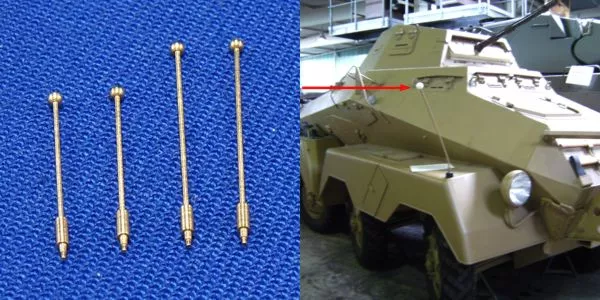 RB Model 35A01 Outline marker 2 x 13.8mm &amp;amp; 2 x 17.9mm For different military vehicle 1/35