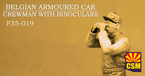 Copper State Models F35-019 Belgian Armored car crewman with binoculars 1/35