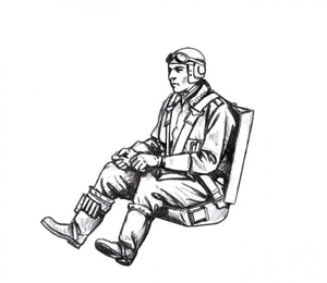 CMK F48368 Bf-109G German Pilot seated (EDUARD) 1/48 – Bild 2