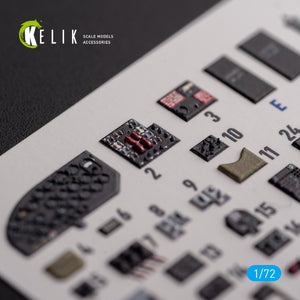 KELIK K72117 B-26 F/G Marauder - interior 3D decals for Hasegawa kit 1/72 – image 2